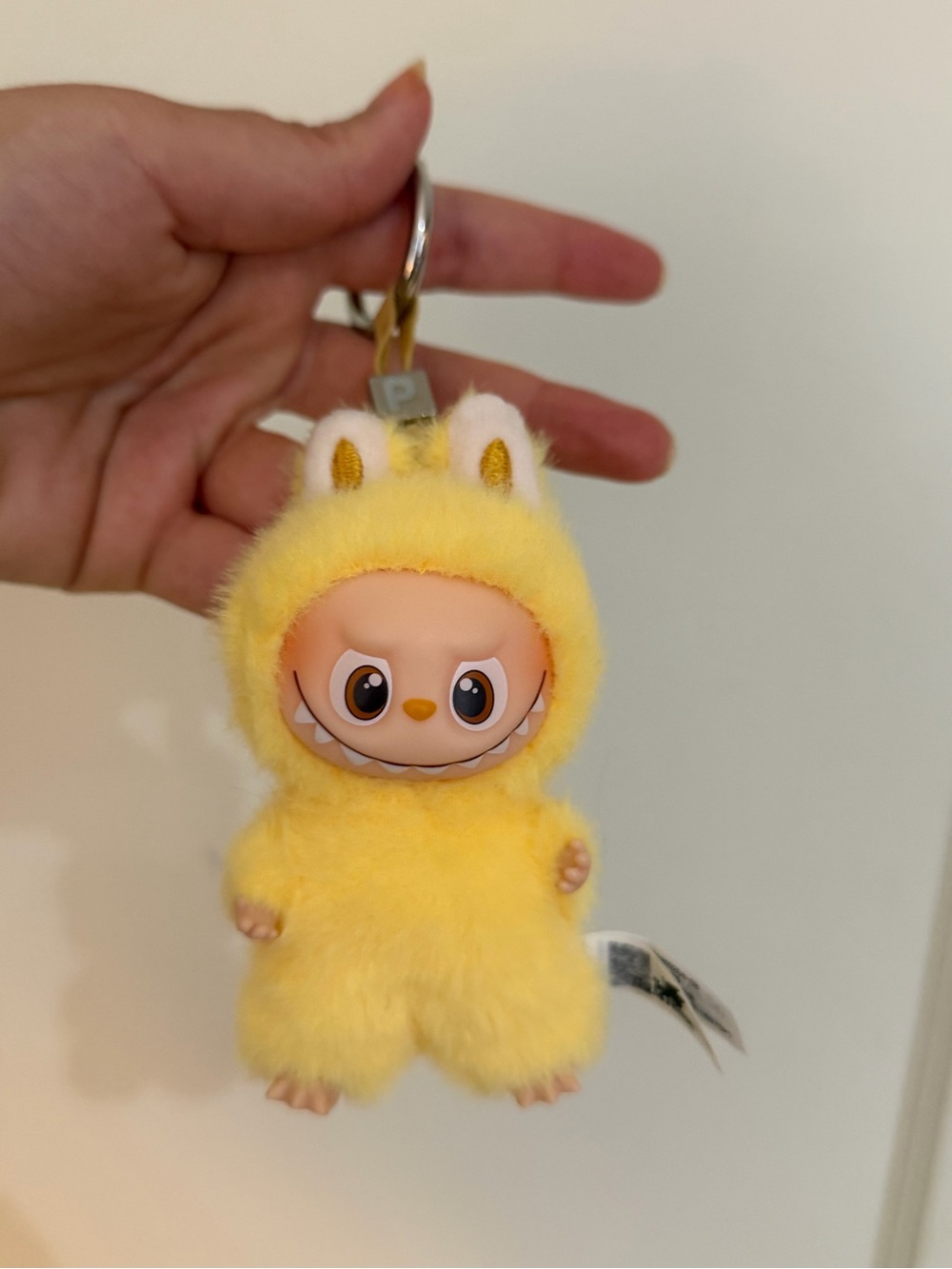 Pop Mart The Monsters Pin for Love Labubu Keychain - Letter “P” Yellow Authentic